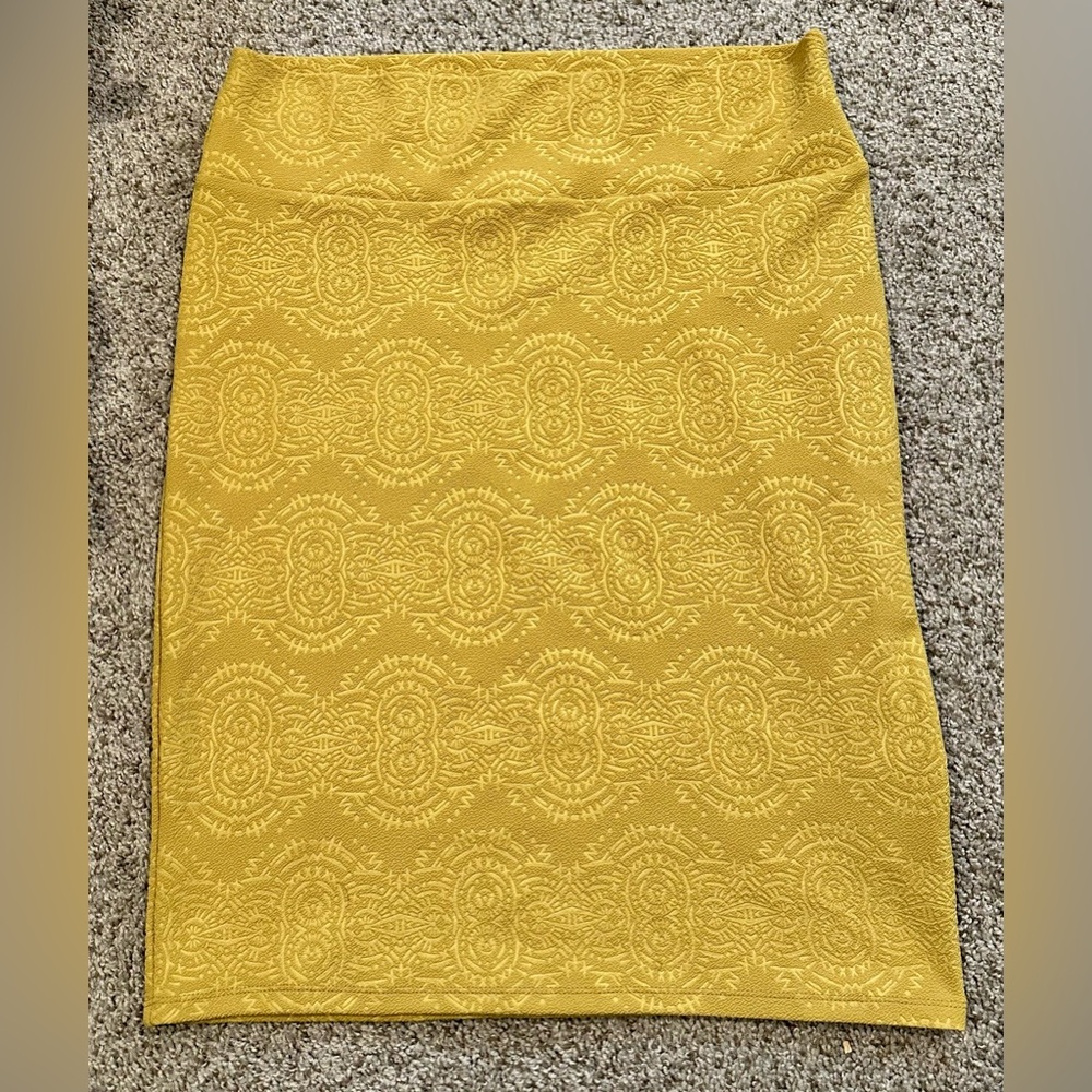 XL LuLaRoe Cassie Skirt Mustard/Yellow